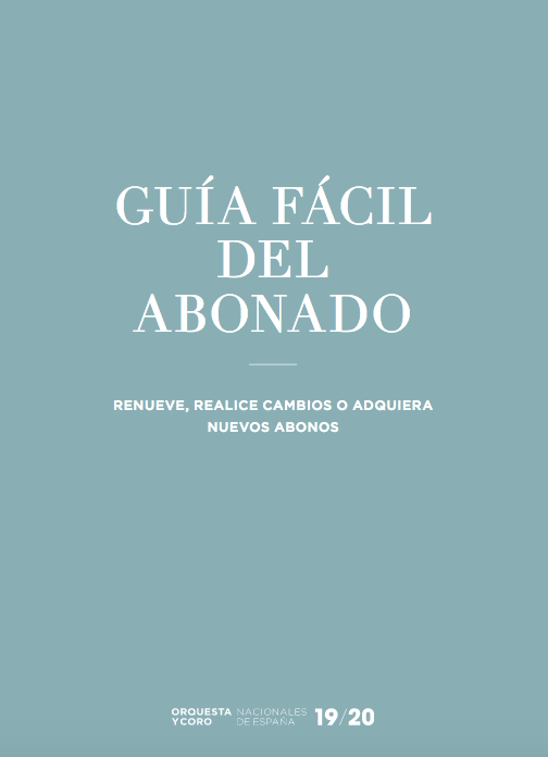 GUÍA FÁCIL DEL ABONADO 19/20